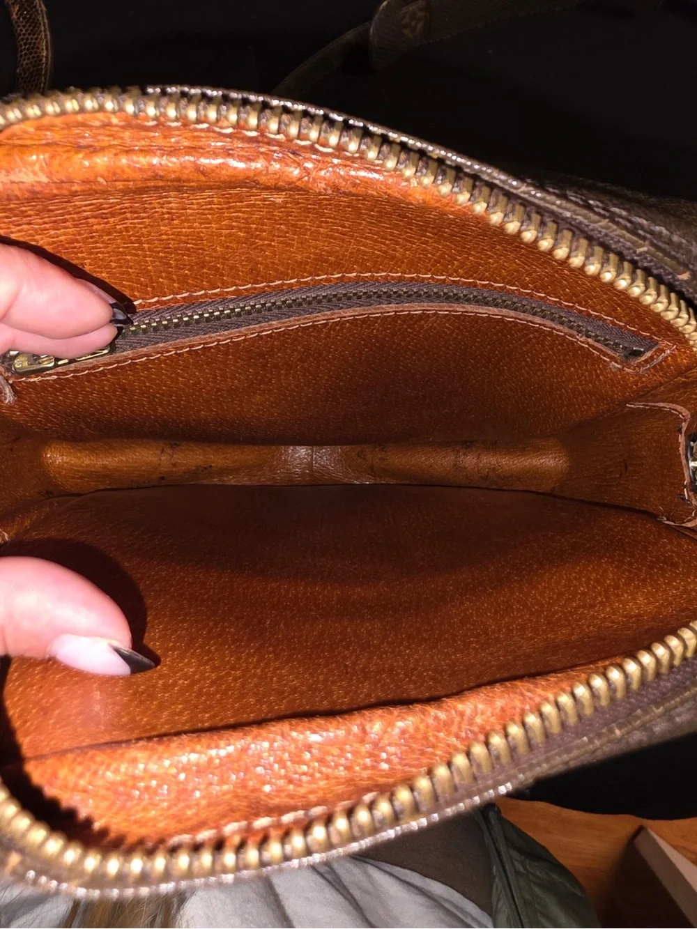 Louis Vuitton Monogram Canvas Messenger Bag in Brown and Tan
